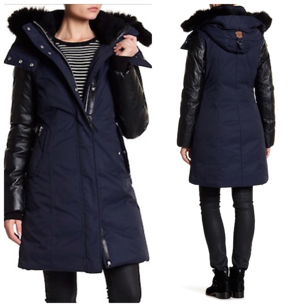 Mackage winter down coat with fur trim